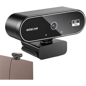 Qukoielly Webcam 4K, webcam | Monitor wireless 4k HD per chiamate aziendali, riunioni, computer portatili, desktop, giochi, conferenze, video