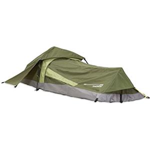 Lumaland Where Tomorrow - Tenda da sole Pop Up per 1 persona - Rettangolo - 220 x 80 x 50 cm - Camping Festival - Ultra leggera, piccola dimensione imballata, impermeabile, robusta - verde