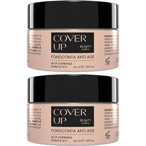 ALOHALABS Fondotinta Cover Up 100ml - Alta Copertura Waterproof con Sodio Ialuronato - Correttore Occhiaie, Primer e BB Cream Idratante