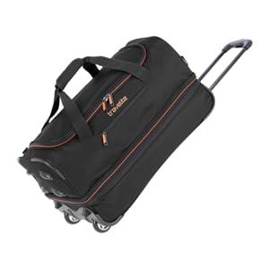 travelite borsone trolley da viaggio con ruote media, espandibile, BASICS, trolley da stiva, valigia media morbida, luggage, 55 cm, 51-64 litri