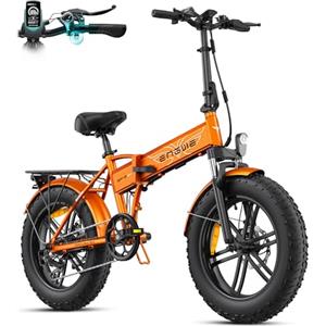 ENGWE EP-2 BOOST Bicicletta Elettrica Pieghevole Con Sensore di Coppia, 48V 13Ah Batteria Rimovibile e 250W Motore Senza Spazzole, Display a LED, 20 x 4.0 Pneumatici Grassi