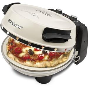 G3 Ferrari G3Ferrari - Forno elettrico per pizza Napoletana Icy Cream, edizione limitata, G1003217, fino a 400 gradi, con pietra per pizza, con 2 ° pietra/pizza e pita e molto altro ancora, in 3 minuti/anche per
