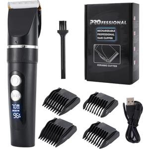 YIIFELL Trimmer Professionale per Capelli, Lame in Titanio Durevoli, Controllo Touch Digitale, Trimmer Shaver con Display a LED, Barbe Precisione Lunghi Capelli Impermeabile
