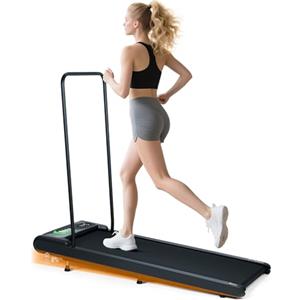 AiQInu Tapis Roulant Elettrico con Inclinazione 8%, Tapis Roulant Salvaspazio, Walking Pad con Telecomando, 2.5 HP, Display Led E Funzionalità Bluetooth, Adatto Per Uso Domestico e In Ufficio, 2-8 Km/