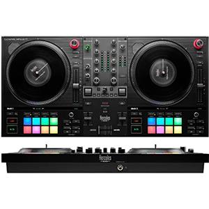 HERCULES DJControl Inpulse T7, Consolle per DJ, 2 piatti motorizzati, Replica disco in vinile separato, Software incluso Serato DJ Lite e DJUCED