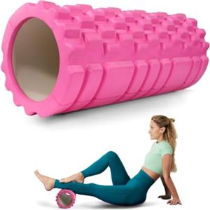 Mobiclinic® fitness, Rullo massaggio muscolare, Fitroller, Schiuma ed eva, 14x33 cm, Pilates, Yoga, Stretching, Portatile, Multifunzionale, Foam roller, Per tutto il corpo, 3 livelli di intensità