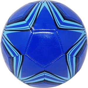 CUCUBA Pallone da Calcio da Allenamento o Partita Colore Blu con Stella Misura 5