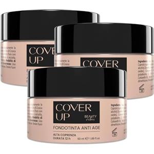 ALOHALABS Fondotinta Cover Up 150ml - Alta Copertura Waterproof con Sodio Ialuronato - Correttore Occhiaie, Primer e BB Cream Idratante