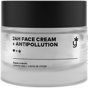 Biohempathy Crema Viso 24H Antipollution - Idratante e Nutriente con Olio di Semi di Canapa