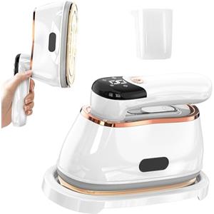 Oskuglin Stiratrice a Vapore Verticale 2-in-1 Portatile 1000W - Ferro da Stiro a Vapore con Serbatoio 150ml Rimovibile, 1000W Stiratole Verticale Portatile, Riscaldamento Rapido 20 Secondi, Compatto