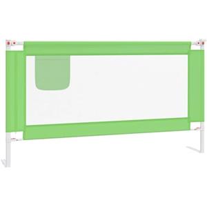 vidaXL Sponda Letto di Sicurezza per Bambini Verde 150x25cm in Tessuto