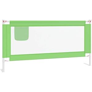 vidaXL Sponda Letto di Sicurezza per Bambini Verde 180x25cm in Tessuto