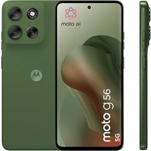 Motorola moto g56 5G 8/256GB, Fotocamera 50MP + sensore antisfarfallio, Display 6.72 FHD+ 120Hz, batteria 5200mAh, MediaTek Dimensity 7060, Android 15, PANTONE Dill