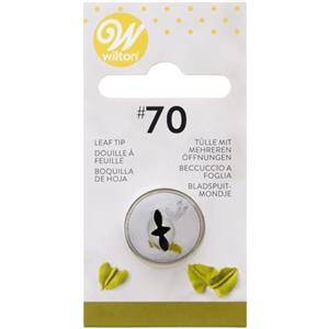 Wilton Beccucci in Acciaio Inox #70 Foglia Cardato, Beccucci Sac a Poche, Piping Tip Riutilizzabile per Decorare Torte, Cupcake, Biscotti, Pasticcini