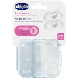 Chicco Paracapezzoli in Silicone, Taglia S/M, Bianco
