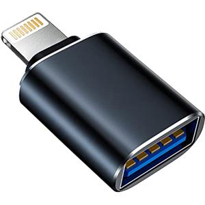 Wahbite Adattatore Apple Lightning a USB per fotocamera, cavo USB 3.0 OTG per iPhone/iPad per collegare lettore di schede, chiavetta USB, disco U, tastiera, mouse, hub, MIDI, Plug & Play