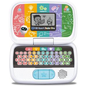 VTech Bit Smart Junior Pro - Computer Educativo S.T.E.A.M. per Bambini 3-7 Anni con Schermo LCD Animato e Attività Interattive