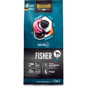 BELCANDO Baseline Fisher 1 kg - Cibo secco per cani adulti, adatto a tutte le razze, con ingredienti di alta qualità