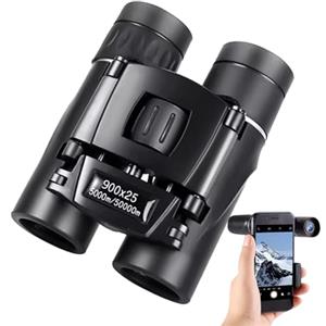 Generic Binocolo per adulti | Binocolo portatile | HD 900 x 25 visione notturna a lungo raggio cannocchiale per caccia, crociera, safari, escursionismo, osservazione delle stelle