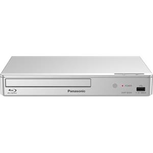 Panasonic DMP-BD84EG-S Lettore Blu-ray/DVD 2D Smart Network, applicazioni Internet, audio ad alta risoluzione, riproduzione da hard disk esterno, USB, Ethernet, design compatto, Argento
