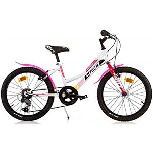 BICICLETTA DINO BIKES BIMBA MISURA 20 MTB AURELIA BAMBINA ART. 420D 6V (BIANCO ROSA)