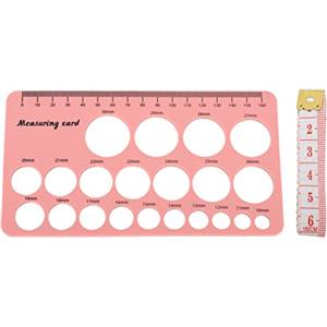 nikusaz Righello di misurazione del capezzolo in silicone flessibile per flangia, strumento di misurazione con nastro morbido da 1,5 m per una misurazione accurata della flangia del tiralatte e un'esperienza