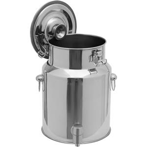 Generic Pentola in Acciaio Inossidabile con Rubinetto 201,contenitori Bidone in Acciaio Inox per Olio Contenitore per Olio con Rubinetto Caraffa per Il Trasporto di Latte TW,Capacity-5L
