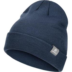 HAMUNI Berretto da uomo e donna, invernale, caldo, unisex, classico, berretto invernale lavorato a maglia, elastico, morbido, in acrilico, vintage, in tinta unita, Blu, Taglia unica