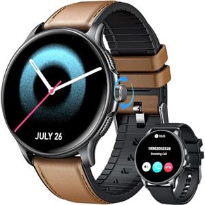 TAOLOON Orologio Smartwatch Uomo Smart Watch: 1.43" Intelligente Orologi con Chiamate Bluetooth Pressione Sanguigna SpO2 100+ Modalità Sport IP68 Impermeabile Contapassi Compatibile Tracker per iOS e Android