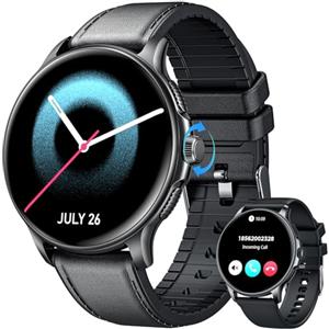 TAOLOON Orologio Smartwatch Uomo Smart Watch: 1.43" Intelligente Orologi con Chiamate Bluetooth Pressione Sanguigna SpO2 100+ Modalità Sport IP68 Impermeabile Contapassi Compatibile Tracker per Android e IOS