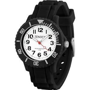 TENOCK Orologio Analogico Al Quarzo Per Bambini Orologio Da Polso Per Bambini Orologio Da Polso per 30 m (Nero)
