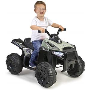 FEBER - Quad Boxer 12V, un posto, elettrico, con ruote larghe per maggiore stabilità e velocità massima 5 km/h, per bambine/i dai 3 anni, 800012541