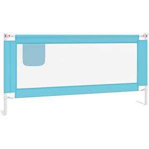 vidaXL Sponda Letto di Sicurezza per Bambini Blu 190x25 cm in Tessuto