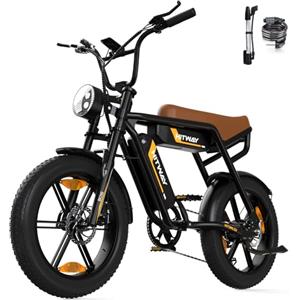 HITWAY Bicicletta Elettrica 20"4.0 Fat Tire Bici Elettrica E-bike,Li-Batteria 48V15Ah/2 * 13Ah,Max velocità 25km/h,Fino a 45-150km,Pedalata Assistita,Donna Uomo