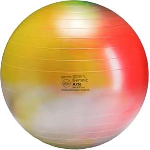 GYMNIC Arte Palla da ginnastica multicolore per fitness max Ø 65 cm, fisioterapia e riabilitazione, ideale per esercizi posturali e come seduta dinamica, dispositivo medico classe I