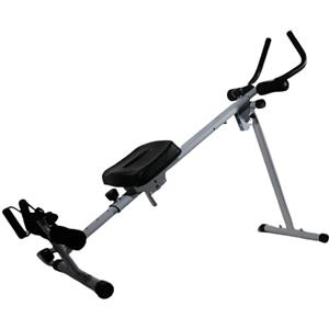 Generic Vogatore, Vogatore E Addominali 4 in 1 con 2 Livelli di Resistenza All'allenamento, Vogatore Silenzioso E Pieghevole con 3 Altezze Regolabili Dell'impugnatura, Vogatore per Esercizi A Casa,Nero