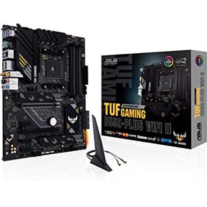 ASUS TUF Gaming B550-PLUS WiFi II Scheda Madre Gaming ATX, AMD B550, Socket AM4, DDR4, PCI 4.0, LAN Realtek 2.5Gb, WiFi 6 (802.11ax), 2xM.2, 6xSATA 6GB/s, 2xUSB 3.2 Gen 2, Aura Sync RGB, Nero