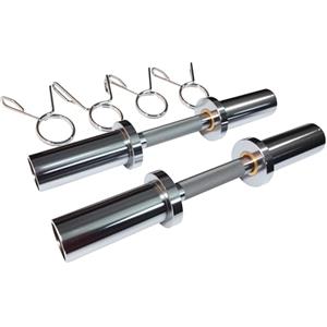 qibylift Manubrio olimpico con manico caricabile, adatto per pesi olimpici da 5,1 cm, ideale per allenamento di forza in palestra a casa