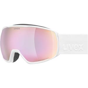 Uvex victorious FM - maschera da sci per adulti - categoria di filtro 2 - privo di appannamenti - white m dl/rose-clear - one size