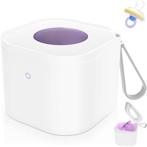 SciFiVisi Sterilizzatore UV per ciuccio, ciuccio portatile, sterilizzatore sterilizzatore al 99,99% in 3 minuti, sterilizzatore per bambini, 70 x utilizzo per carica, USB ricaricabile per ciuccio per bambini