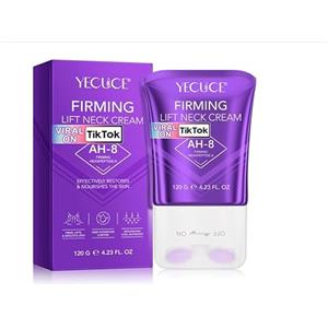 QUANHAO AH-8 Firming Neck Cream 120g, Crema Collo Rassodante Lifting, Massaggio a Doppio Rullo, Riduce le Rughe, le Linee Sottili e il Doppio Mento, Rassoda e Solleva la Pelle Cadente