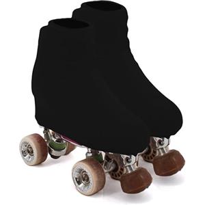 AQUILONE 0-14 AQUILONE Copripattino 100 Denari, Copripattino Pattinaggio, Protezione Pattini a Rotelle Ghiaccio, Punta Rinforzata, Copripattino Pattinaggio Artistico o Sportivo - Made in Italy (nero, 34/38)