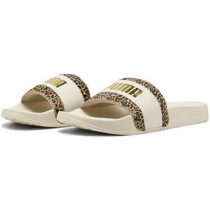 PUMA Leadcat 2.0 Animal Flair, Sandali a Ciabatta Donna, Alpine Snow Gold, 37 EU