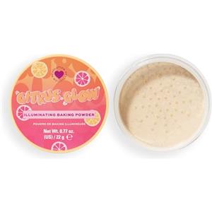 I Heart Revolution Citrus Glow Illuminating Baking Powder, Cipria Viso Illuminante con Vitamina C, Vegano e Cruelty-Free, 22g