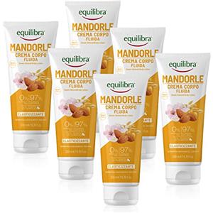 equilibra Mandorle Crema Fluida Corpo, Confezione da 6 Pezzi (6 x 200 ml)
