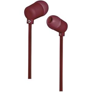 Meliconi Mysound - Speak Fluo Dark Red Type-C Cuffie Auricolari In-Ear rosso bordeaux - Materiale Soft Touch, Cavo Piatto Anti-Groviglio, Resistenti al Sudore, ottime per Musica, Chiamate e Sport