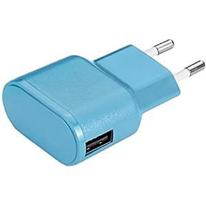 aiino italian ideas Aiino Wall Charger Caricabatteria da parete Caricatore USB da muro portatile 1USB 1A, Blu