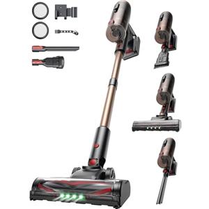 Proscenic P11 Ultra Aspirapolvere senza Fili Potente 50KPA/50Min/550W, Scopa Elettrica senza Fili con Spazzola Anti-Groviglio, Display LED, Batteria Rimovibile, per Pavimenti/Tappeti/Peli