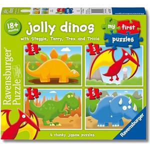 Ravensburger Italy- My First Puzzle 2-3-4-5 Pezzi Dinosuri Dinosauri, 07289