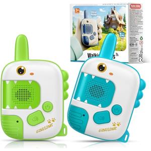 Wootoyz Dinosauro Walkie Talkie per Bambini, Giochi Bambini 3 4 5 6 7 8 Anni Walkie Talkies Esterno Giocattoli Dinosauro Regalo Bambino 3-8 Anni Giochi Bambino 3-8 Anni Regalo Compleanno Bambini Giocattoli